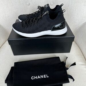 ❤️ New Authentic CHANEL Black sneakers trainers 94305 size 41 10 11